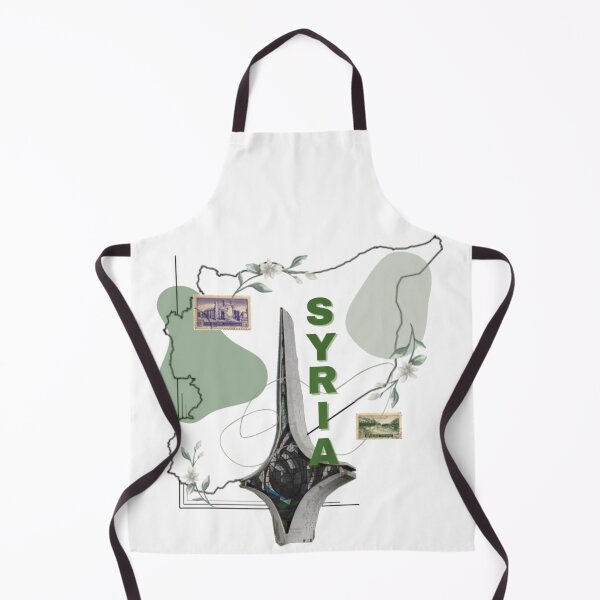 Item preview, “Syria – The Land of Jasmine” | Artistic Collage Design designed and sold by LunaArtology.