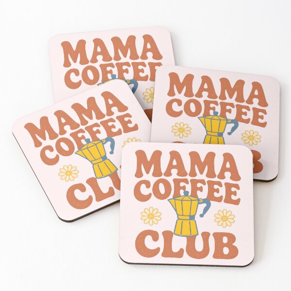 Item preview, Mama Coffee Club Retro Groovy Style Design designed and sold by LuloCreative.