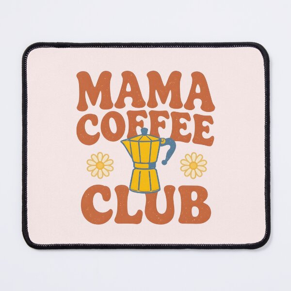 Item preview, Mama Coffee Club Retro Groovy Style Design designed and sold by LuloCreative.