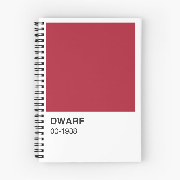 Item preview, Dwarf TV Show Red Colour Swatch - White Border designed and sold by The Colourful Game.