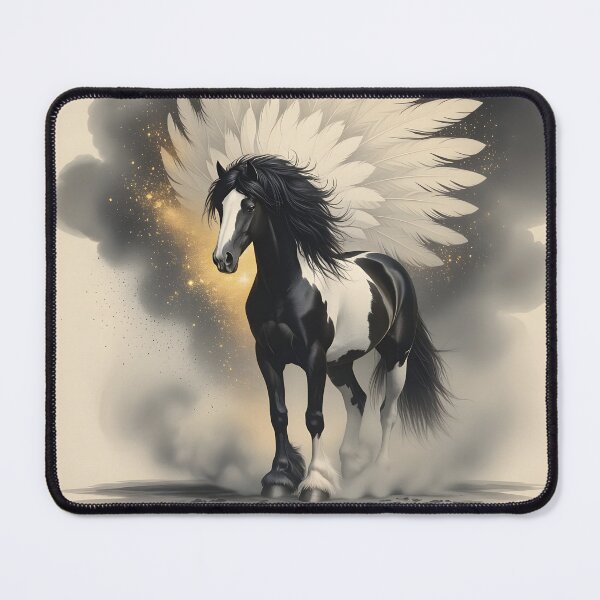 Item preview, The Traditional Cob - Fine Art Gypsy Vanner Feather Illustration designed and sold by LisaMise.