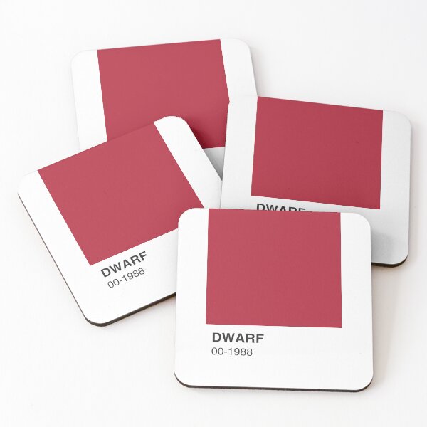 Item preview, Dwarf TV Show Red Colour Swatch - Full Width designed and sold by The Colourful Game.