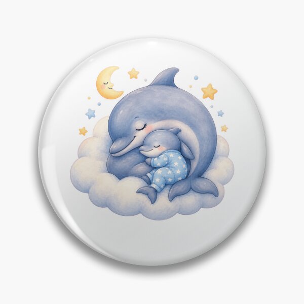 Item preview, Sleeping Baby Dolphin Cloud Design designed and sold by Passionread.