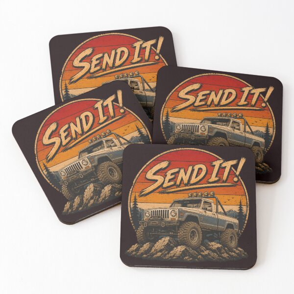 Item preview, Rock Crawler Off Road Truck Style T-Shirt Vintage Sunset SUV Graphic designed and sold by BlueLineLAX.