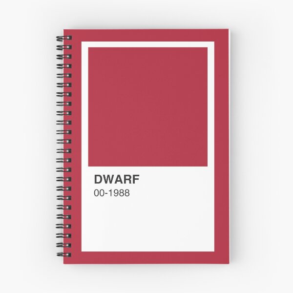 Item preview, Dwarf TV Show Red Colour Swatch - Red Border designed and sold by The Colourful Game.