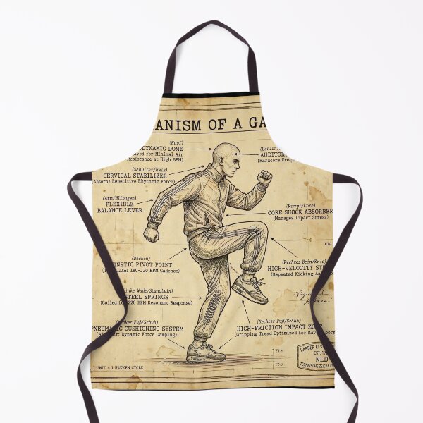 Item preview, Mechanism of a Gabber Hakken Anatomy Poster designed and sold by SPAZE-Typo.