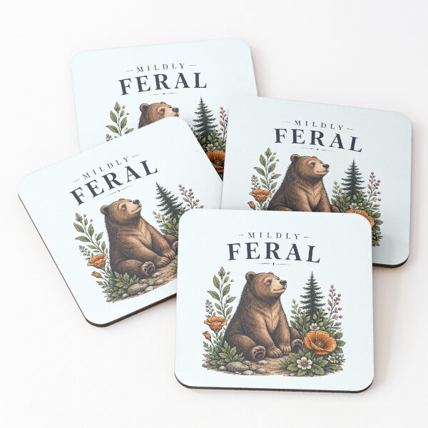 Item preview, Mildly Feral Woodland Bear designed and sold by olosra.