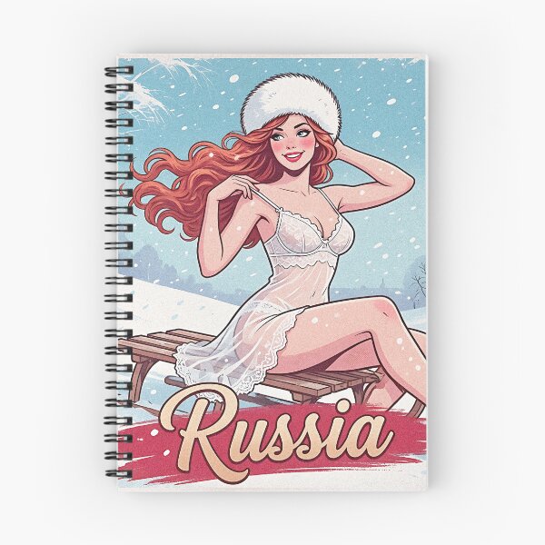 Item preview, Russian Winter Pinup Redhead Fur Hat designed and sold by HappyOops.