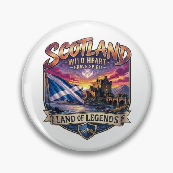 Item preview, Scotland Brave Spirit Legends Badge designed and sold by MAJCO-ART.