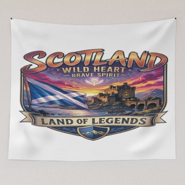 Item preview, Scotland Brave Spirit Legends Badge designed and sold by MAJCO-ART.