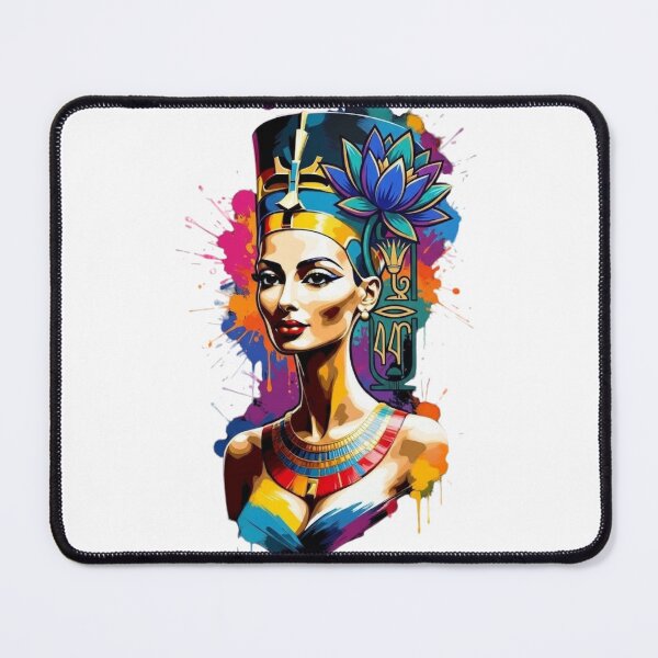 Item preview, Neon Nefertiti Queen of Ancient Egypt Colorful Pop Art Design designed and sold by Queen Cleopatra.