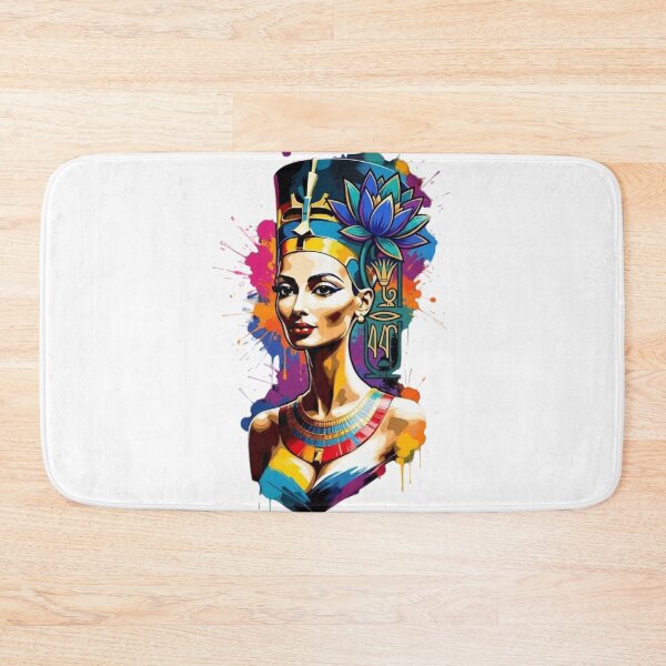 Item preview, Neon Nefertiti Queen of Ancient Egypt Colorful Pop Art Design designed and sold by Queen Cleopatra.