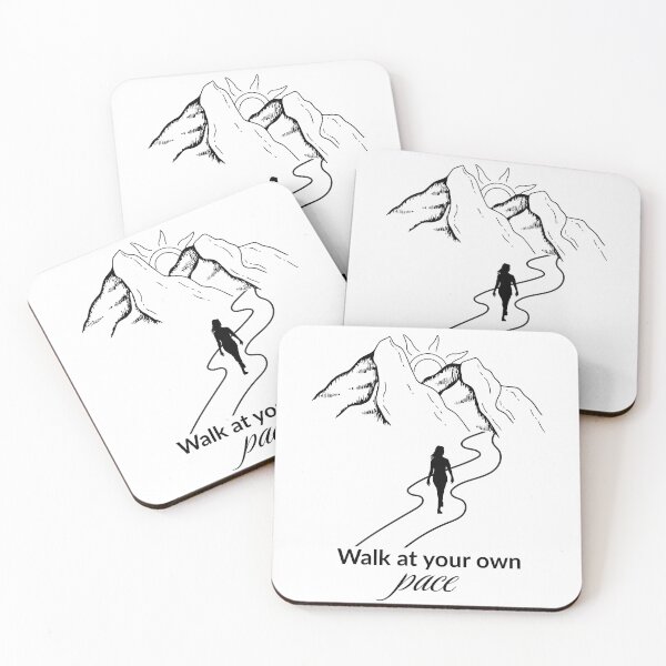 Item preview, Walk at Your Own Pace – Inspirational Nature Quote designed and sold by Satech Creative Hands.
