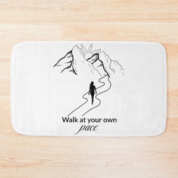 Item preview, Walk at Your Own Pace – Inspirational Nature Quote designed and sold by Satech Creative Hands.