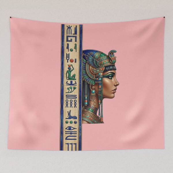 Item preview, Cleopatra Egyptian Queen Hieroglyphics Ancient Egypt Royal Art designed and sold by Queen Cleopatra.