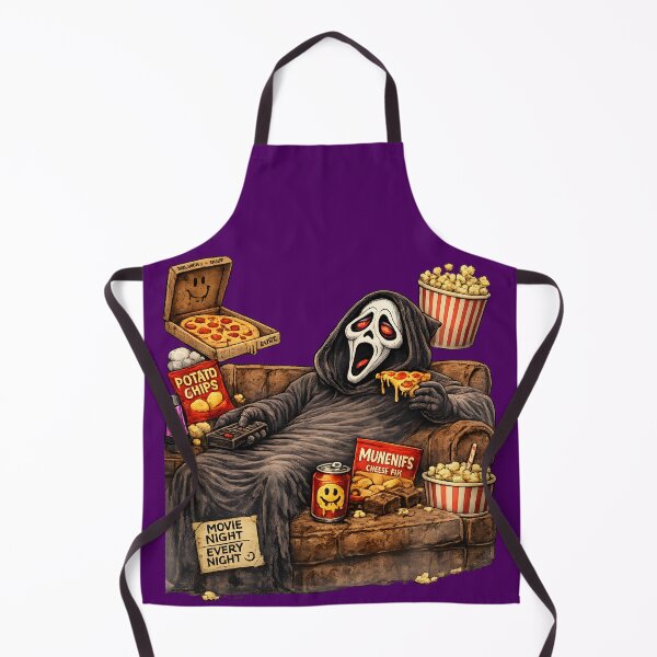Item preview, Ghostface Movie Night Funny Horror Parody | Pizza, Popcorn & Couch Chill designed and sold by RockyLambda.