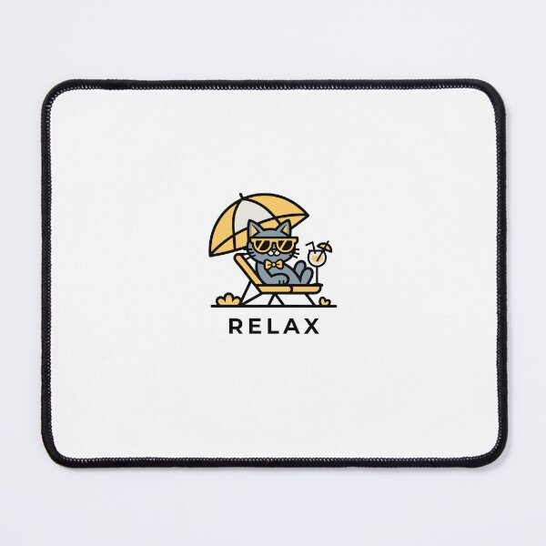 Item preview, Relax Cat Beach Chair Cute Summer Vacation Graphic | Funny Cat Lover T-Shirt designed and sold by Lynn Creates.