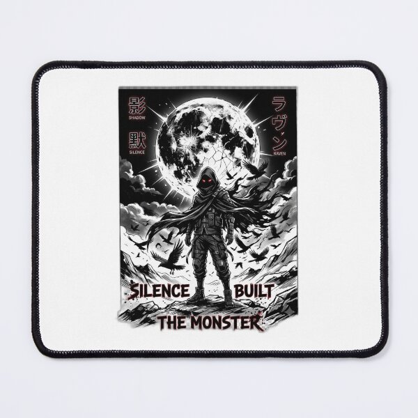 Item preview, Silence Built The Monster | Dark Anime Inspired Streetwear Design designed and sold by AD-NOVA!!!.