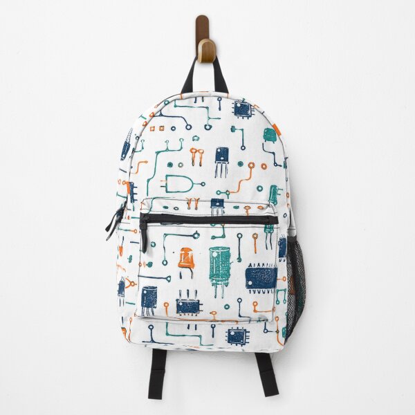 Item preview, Retro Circuit Board Electronic Components Pattern designed and sold by eignvalue.