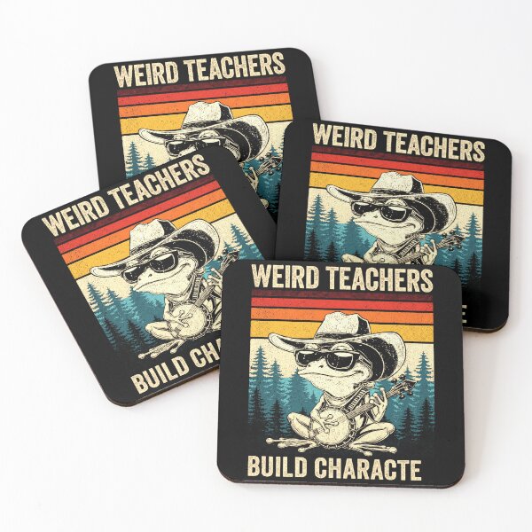 Item preview, Weird Teachers Build Character Funny Retro Frog Teacher GraphicWeird Teachers Build Character Funny Retro Frog Teacher Graphic designed and sold by MiALopezArt.