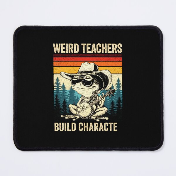 Item preview, Weird Teachers Build Character Funny Retro Frog Teacher GraphicWeird Teachers Build Character Funny Retro Frog Teacher Graphic designed and sold by MiALopezArt.