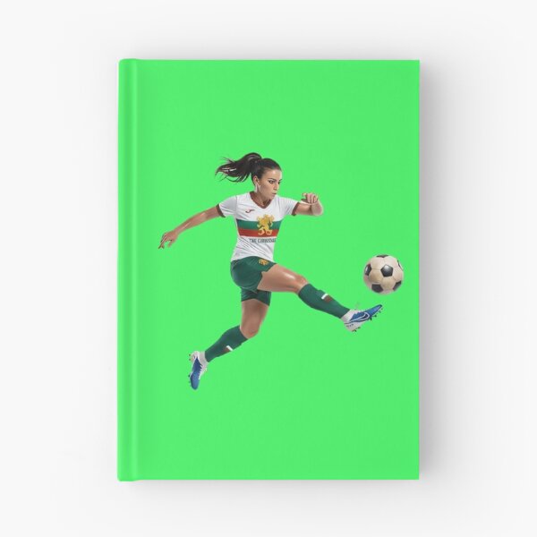 Item preview, Bulgarian Soccer Girl Kicking Football Sports Art designed and sold by Utopian-Magic.