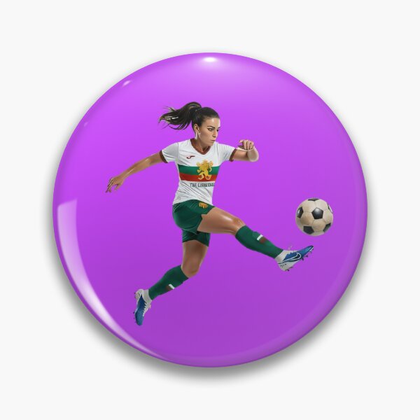 Item preview, Bulgarian Soccer Girl Kicking Football Sports Art designed and sold by Utopian-Magic.