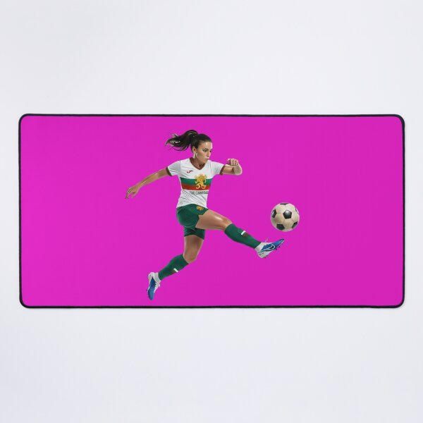 Item preview, Bulgarian Soccer Girl Kicking Football Sports Art designed and sold by Utopian-Magic.