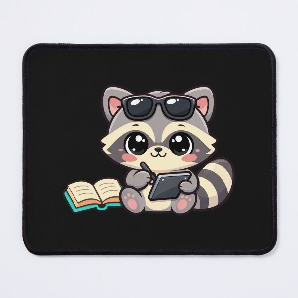Item preview, Kawaii Raccoon Drawing Tablet & Book designed and sold by Tsugraf Designs.