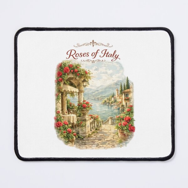 Item preview, Roses of Italy – Vintage Lake Garden designed and sold by Blueberry-art23.