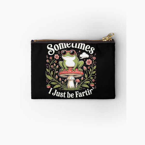 Item preview, Sometimes I Just Be Fartin Funny Frog Mushroom Meme Graphic designed and sold by MiALopezArt.