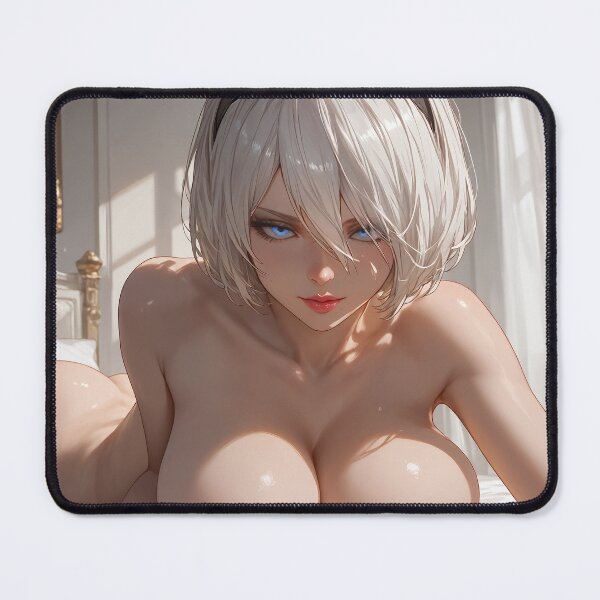 Item preview, YoRHa Girl 2B on bed designed and sold by HisAndHerShirts.