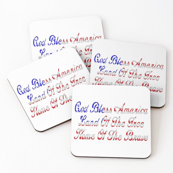 Item preview, God Bless America (Cursive): Puzzle People (Boy & Girl) designed and sold by SarahJosArt.