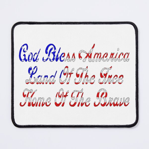 Item preview, God Bless America (Cursive): Puzzle People (Boy & Girl) designed and sold by SarahJosArt.