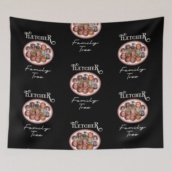 Item preview, Fletcher Family Tree (on Black) designed and sold by PawsitiveMum3.