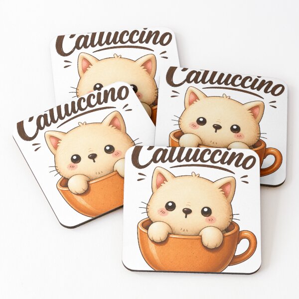 Item preview, Cattuccino Cute Coffee Cat designed and sold by olosra.