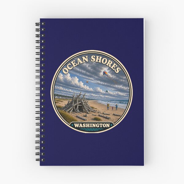 Item preview, Ocean Shores Washington Driftwood Fort Beach Badge Sticker designed and sold by Swanny's Custom T-shirt and Gift Designs.