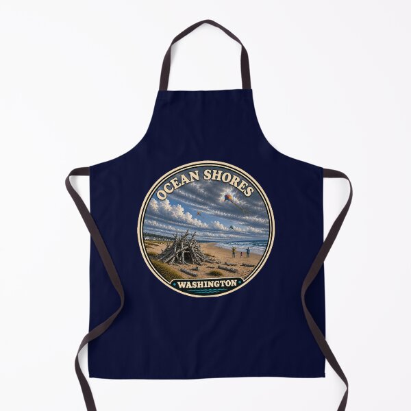 Item preview, Ocean Shores Washington Driftwood Fort Beach Badge Sticker designed and sold by Swanny's Custom T-shirt and Gift Designs.