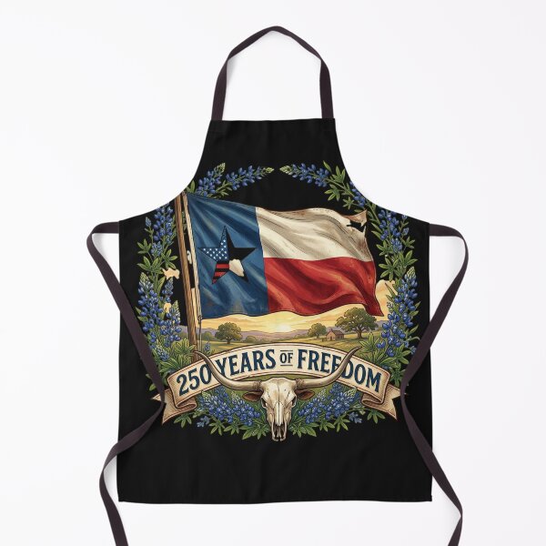 Item preview, Waving State Colors Steer Skull Countryside Art designed and sold by Tsugraf Designs.