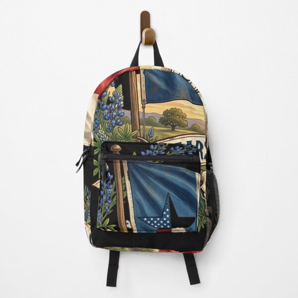 Item preview, Waving State Colors Steer Skull Countryside Art designed and sold by Tsugraf Designs.
