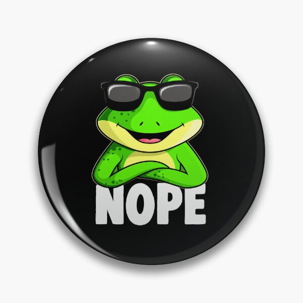 Item preview, Nope Funny Cool Frog Sunglasses Meme Graphic designed and sold by MiALopezArt.
