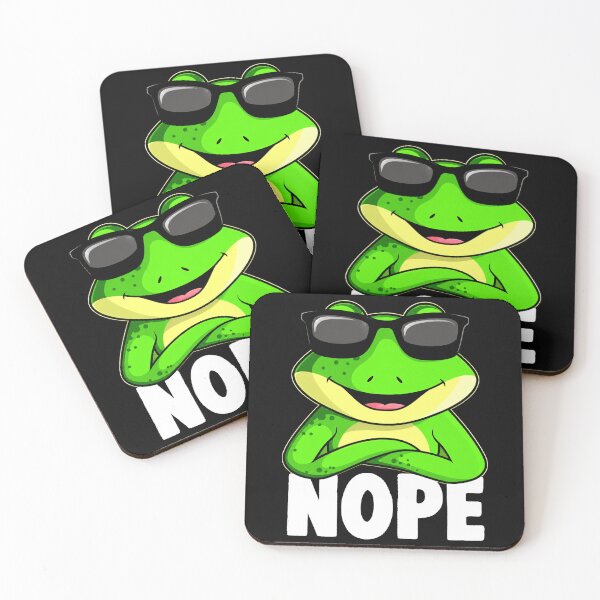 Item preview, Nope Funny Cool Frog Sunglasses Meme Graphic designed and sold by MiALopezArt.