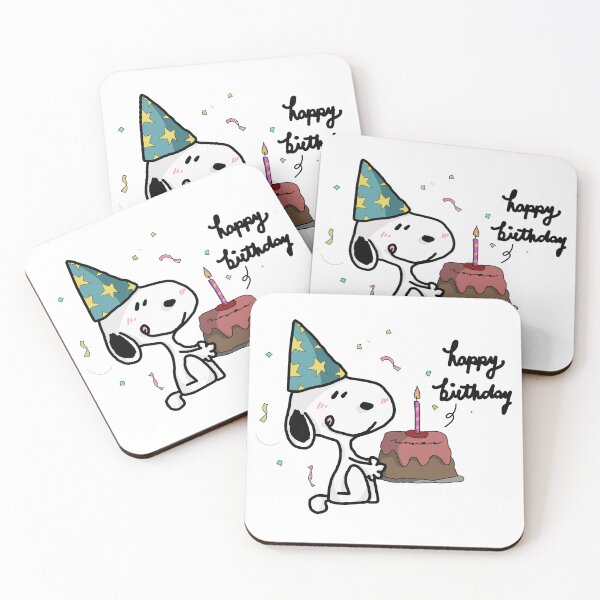 Item preview, Happy birthday snoopy designed and sold by Katyslittlestickershop.