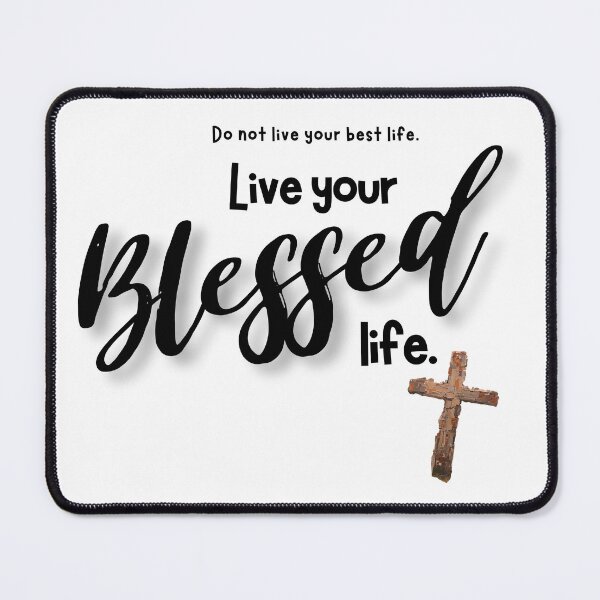 Item preview, Live your Blessed life - black designed and sold by Cane & Abel Creations ..