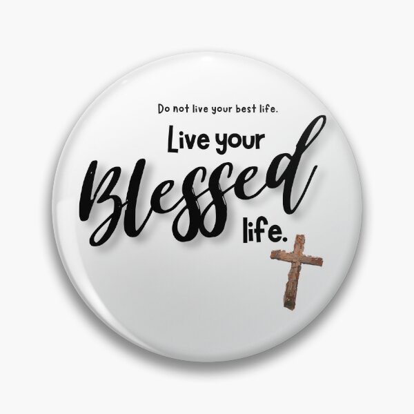 Item preview, Live your Blessed life -  black designed and sold by Cane & Abel Creations ..