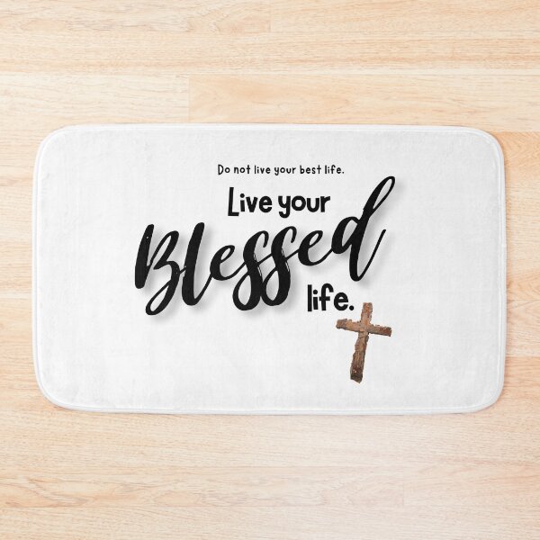 Item preview, Live your Blessed life -  black designed and sold by Cane & Abel Creations ..