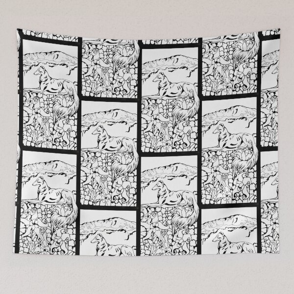 Item preview, Mountain Silken Black and White designed and sold by LauraGarabedian.