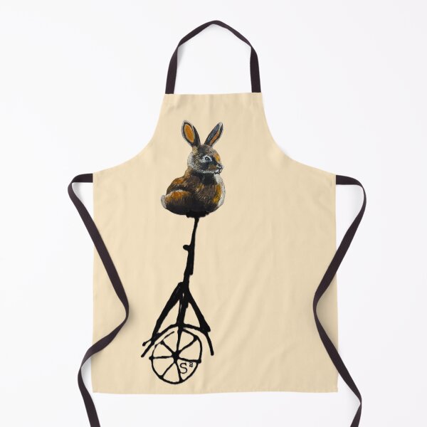 Item preview, Whimsical Rabbit on Unicycle Illustration designed and sold by ArtistsAtticWI.