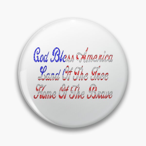 Item preview, God Bless America (Cursive): Rose Pop Art designed and sold by SarahJosArt.