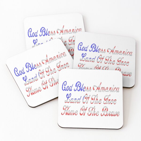 Item preview, God Bless America (Cursive): Rose Pop Art designed and sold by SarahJosArt.
